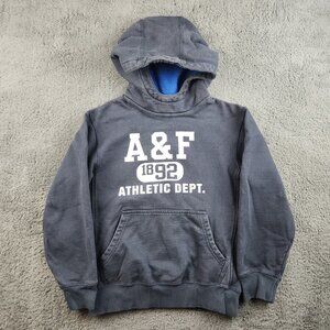 Abercrombie & Fitch Athletics Hoodie Youth Kids Boy's Medium VTG Y2K Sweatshirt